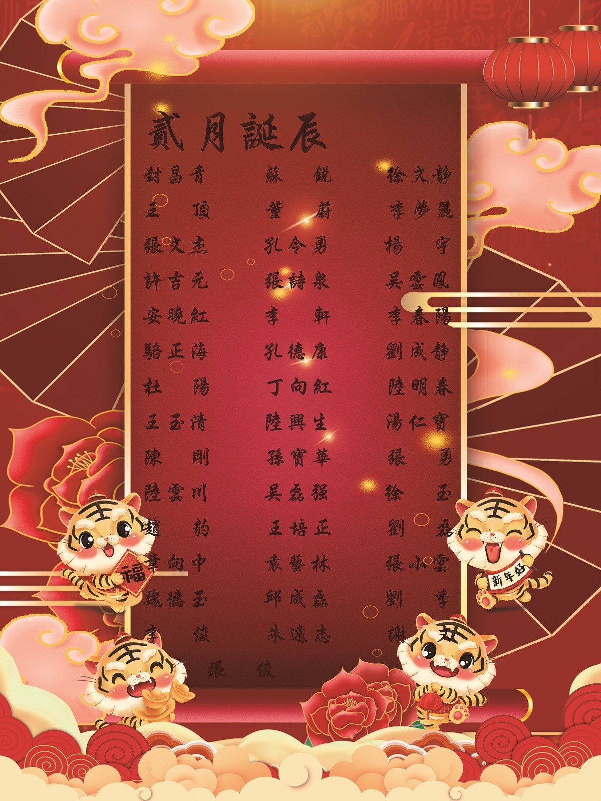 【生日祝?！抗ё?2月生日的員工生日快樂！